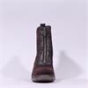 Wonders Simon Front Zip Stretch Boot - Brown Suede